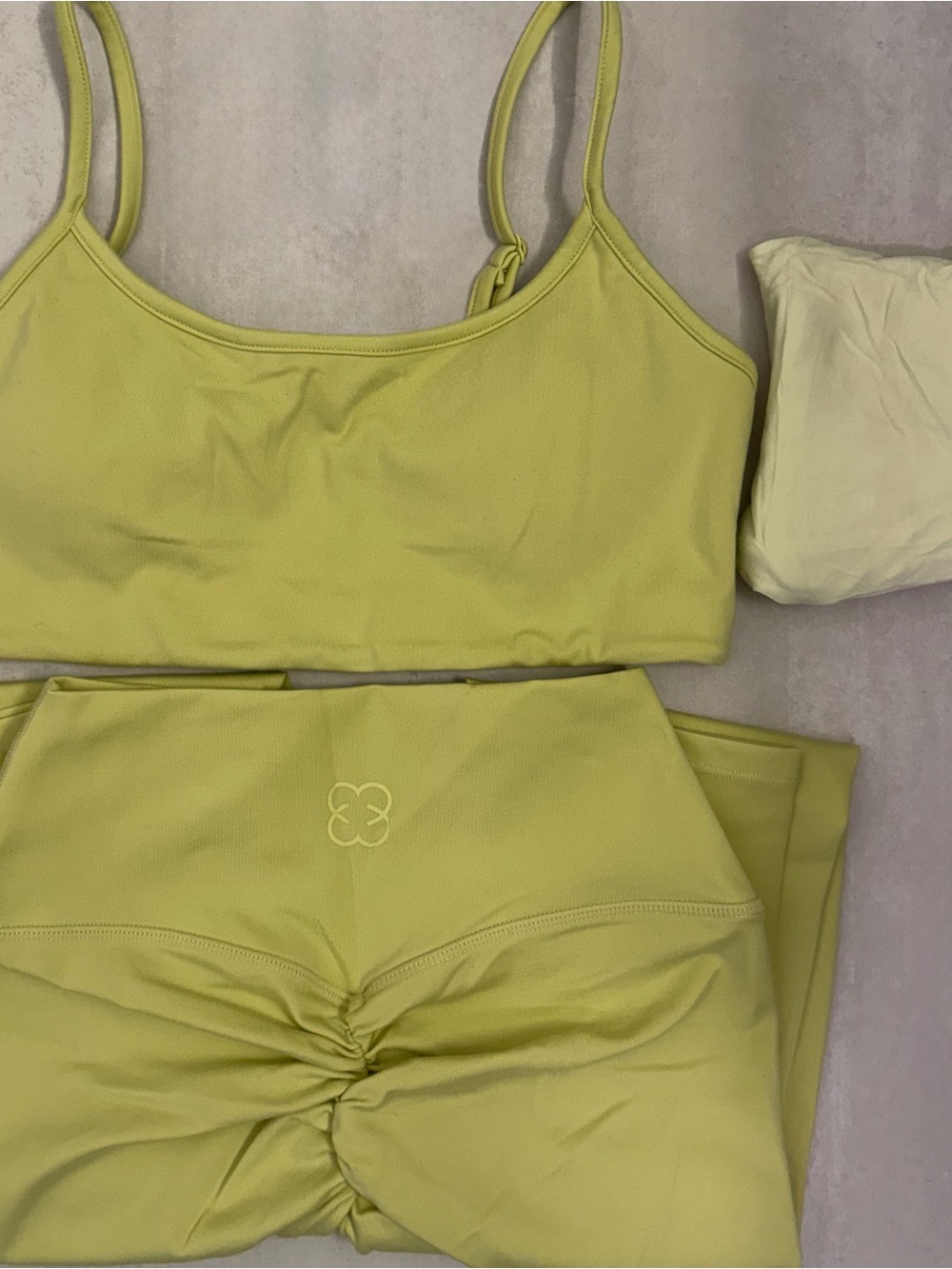 Seamless Lime Green Women’s Three Piece Set
